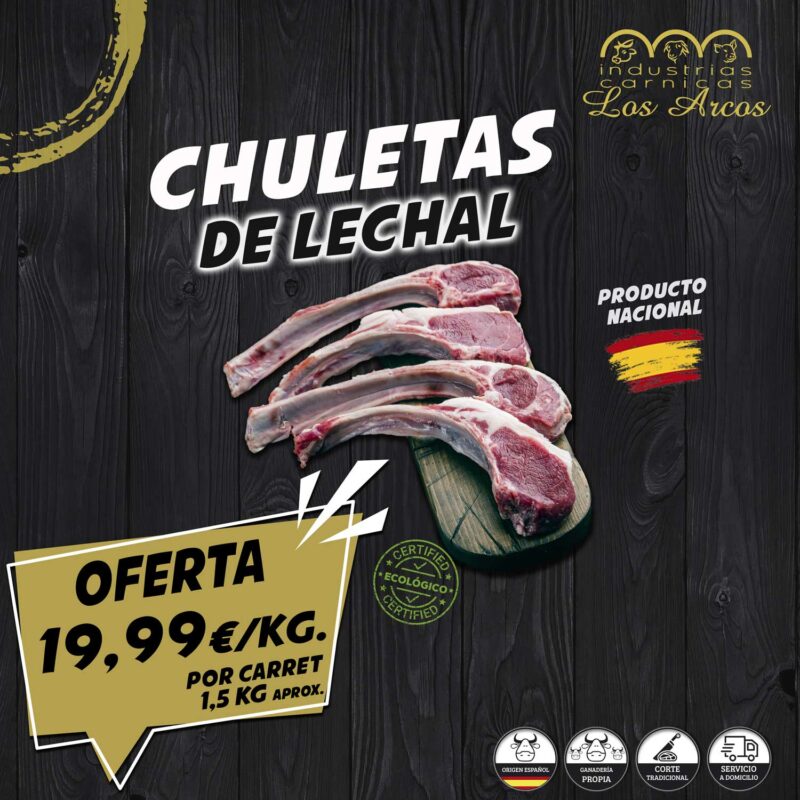 Chuletas de lechal