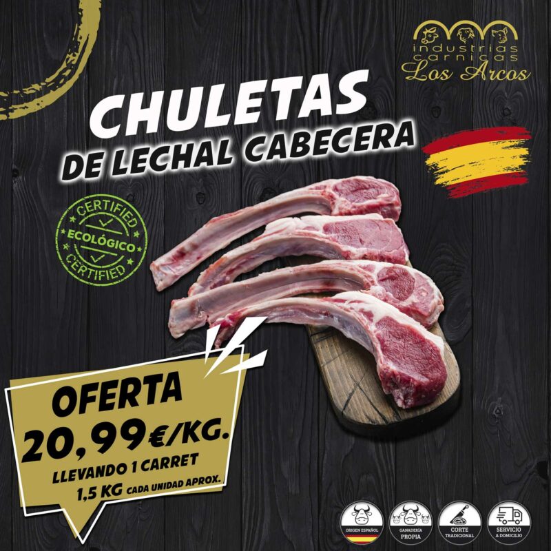 Chuletas de lechal