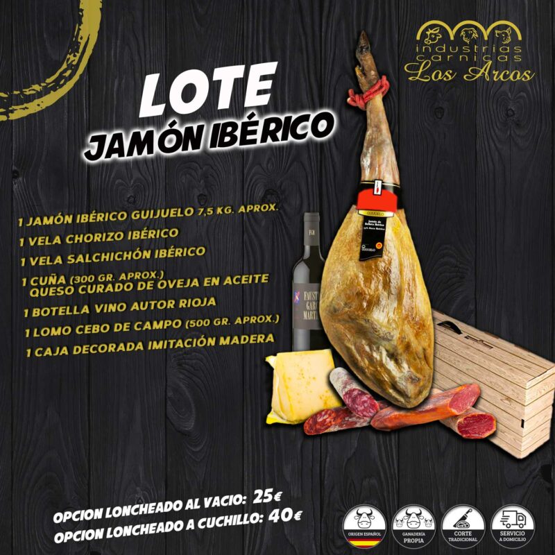 Lote jamón ibérico