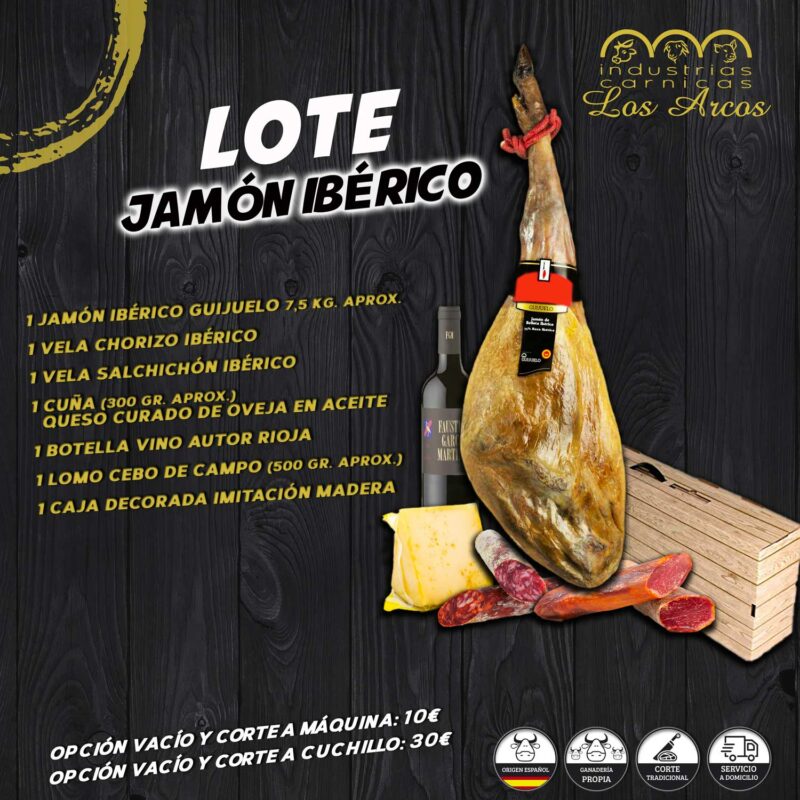 Lote jamón ibérico