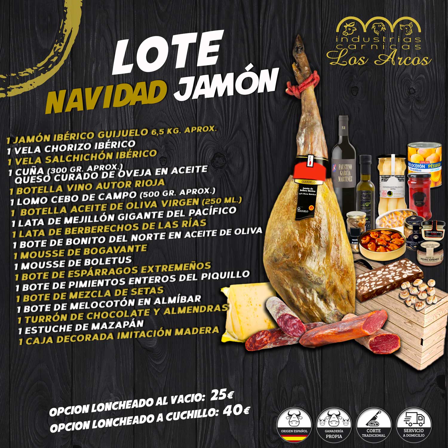 Lote Navidad jamón