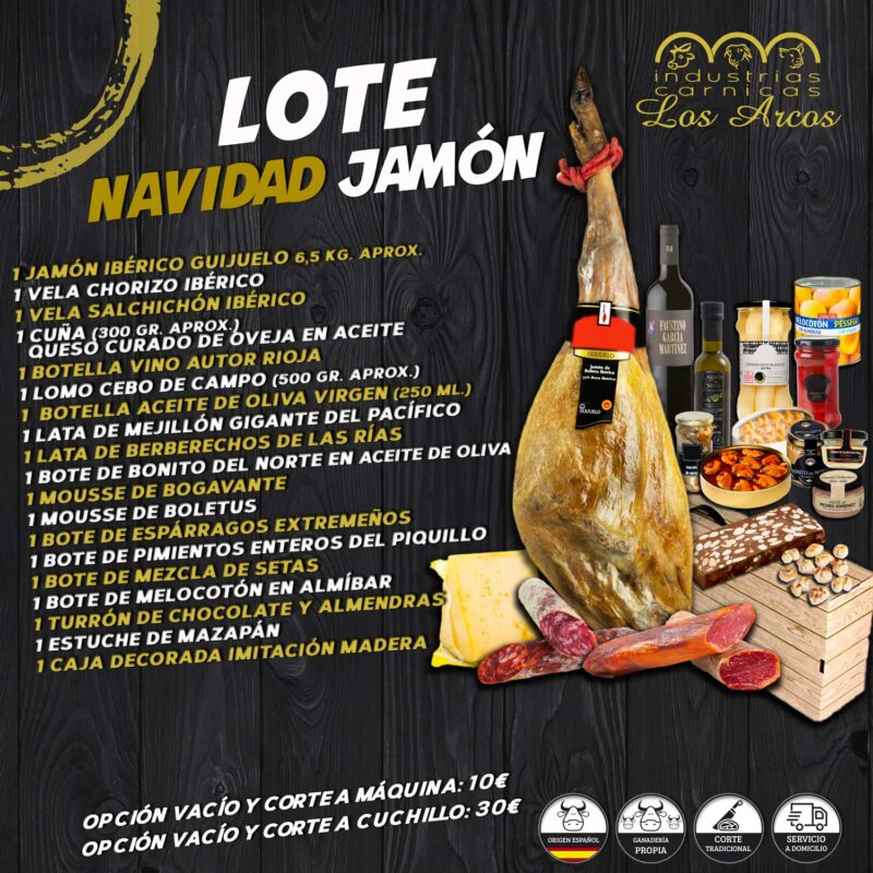 Lote Navidad jamón