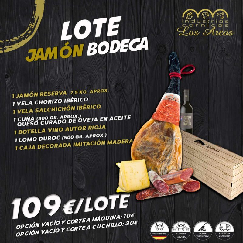 Lote jamón bodega