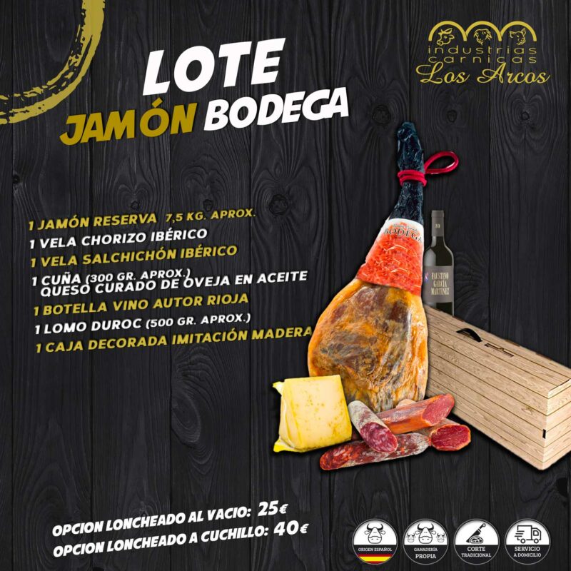 Lote jamón bodega