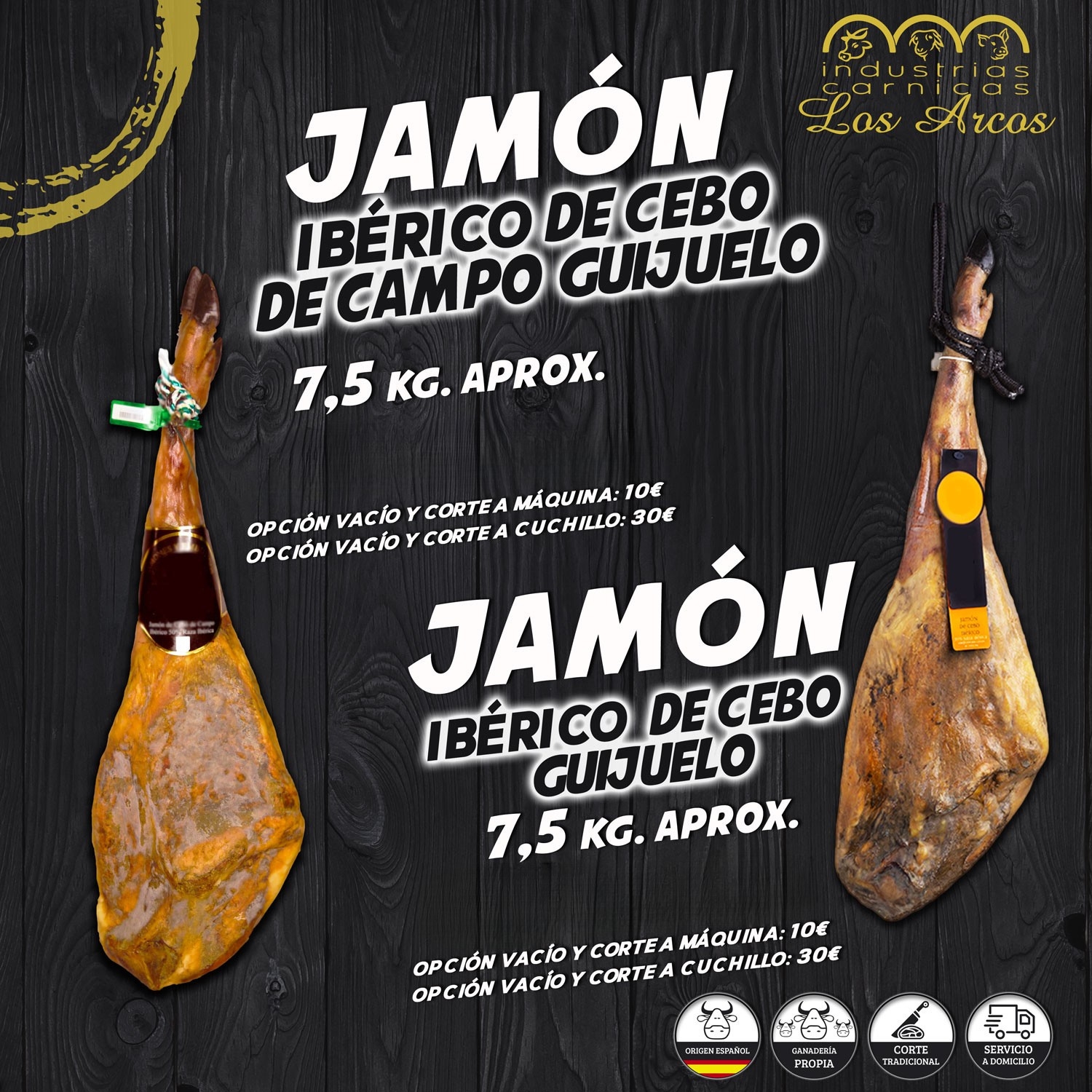 Jamón ibérico de cebo Guijuelo